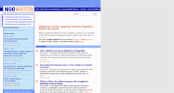 Desktop Screenshot of ngowatch.org